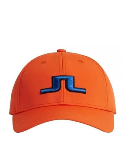 Angus Embroidered Logo Ball Cap Tangerine Tango - J.LINDEBERG - BALAAN 2