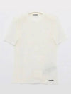 Logo Crew Neck Cotton Short Sleeve T-shirt White - JIL SANDER - BALAAN 2