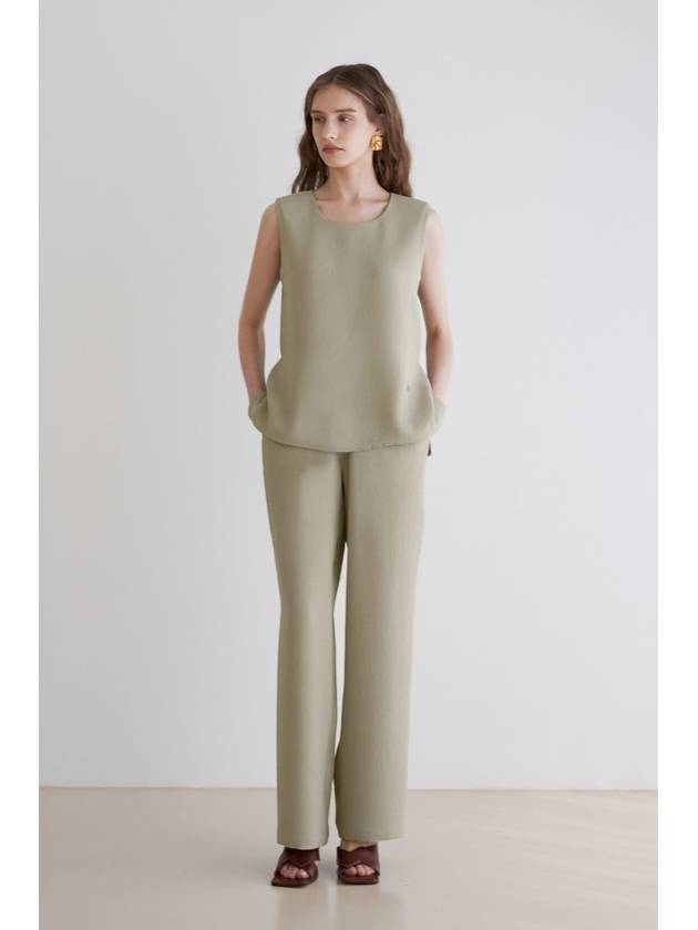 Pleats Banding Pants KHAKI - ILROZE - BALAAN 6