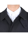 Single Breasted Car Coat Navy - BURBERRY - BALAAN 7