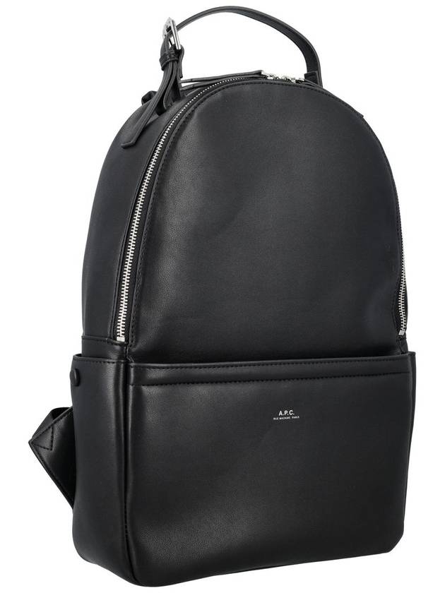 Nino Recycled Leather Backpack Black - A.P.C. - BALAAN 3