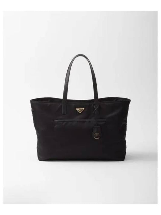 Re-Edition 1978 Large Re-Nylon Saffiano Leather Tote Bag Black - PRADA - BALAAN 2