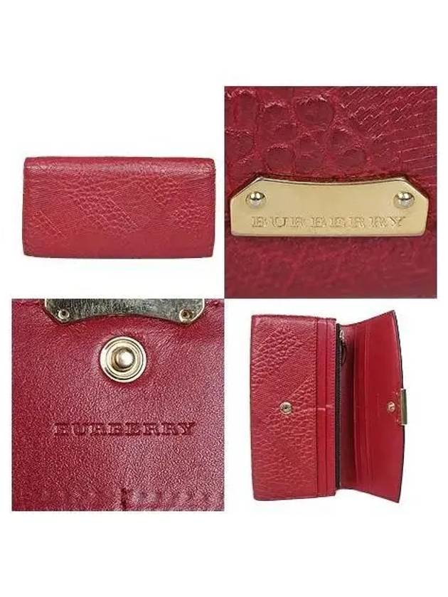 Gold logo long wallet - BURBERRY - BALAAN 4