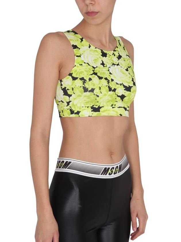 Floral Print Crop Top 3245MDT0722718733 B0040178440 - MSGM - BALAAN 5