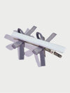 AMONG RIBBON HAIR PIN WHITE Ribbon Clip Clamp Pin - USITE - BALAAN 1