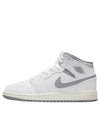 Air Jordan 1 Mid High Top Sneakers White Stealth - NIKE - BALAAN 1