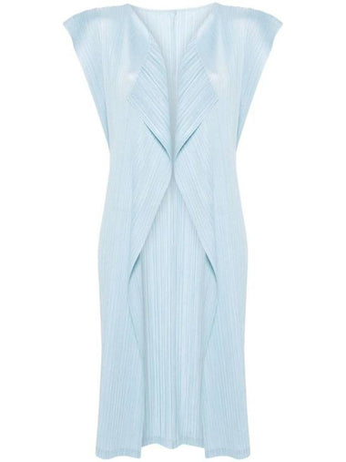 Women's Pleats Sleeveless Blue - ISSEY MIYAKE - BALAAN 1