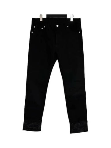 R18TDU38 003900 Cotton Pants Black - BERLUTI - BALAAN 1