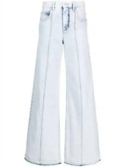 Noldy Denim Wide Jeans Light Blue - ISABEL MARANT - BALAAN 2