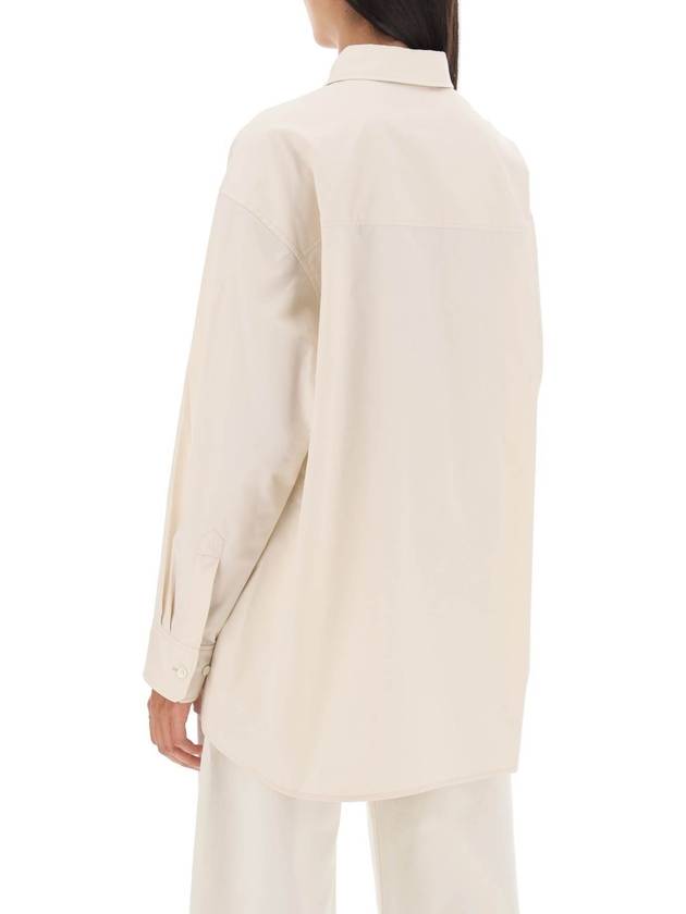 Poplin Oversized Shirt Light Cream - LEMAIRE - BALAAN 3