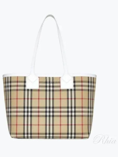 London Small Tote Bag Beige - BURBERRY - BALAAN 2