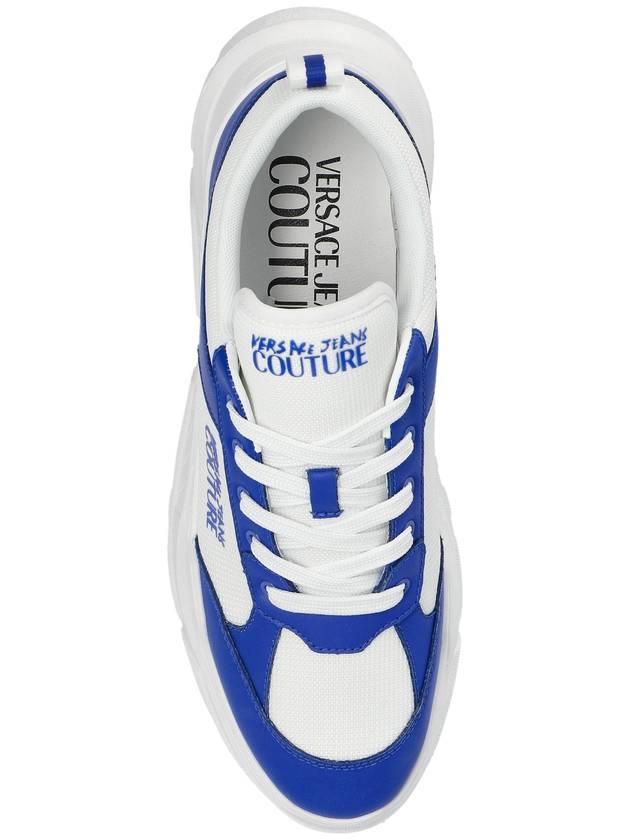 Versace Jeans Couture Sneakers With Printed Logo, Men's, White - VERSACE - BALAAN 6