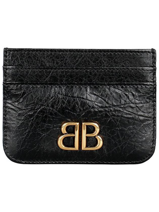 logo decorated leather card holder 7654632AAXB - BALENCIAGA - BALAAN 2