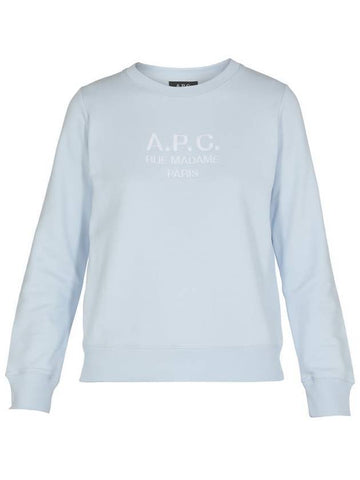 Women's Tina Sweatshirt Light Blue - A.P.C. - BALAAN.