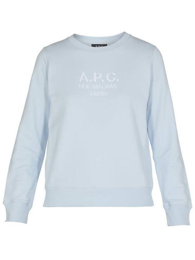 WoMen's TINa Sweatshirt Light Blue - A.P.C. - BALAAN 1