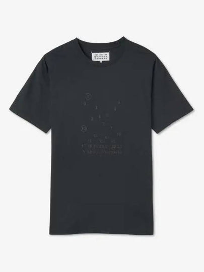 Numeric Logo Short Sleeve T-Shirt Black - MAISON MARGIELA - BALAAN 2