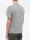 Small Heart Logo Short Sleeve T-Shirt Grey - AMI - BALAAN 5