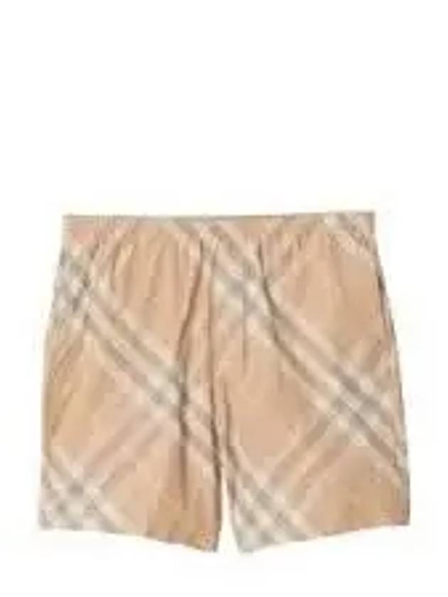 Check Swim Shorts Beige - BURBERRY - BALAAN 2