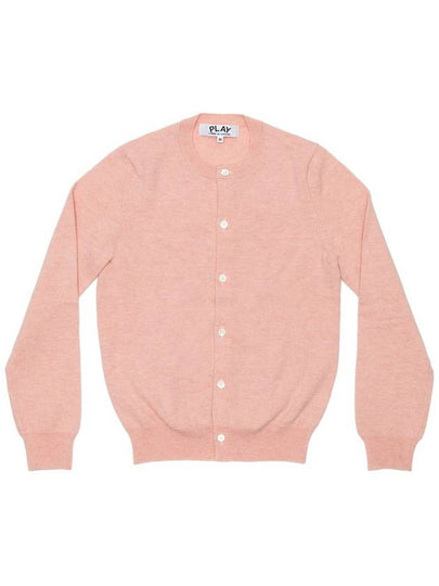 Small Logo Wappen Wool Cardigan Light Pink - COMME DES GARCONS - BALAAN 2