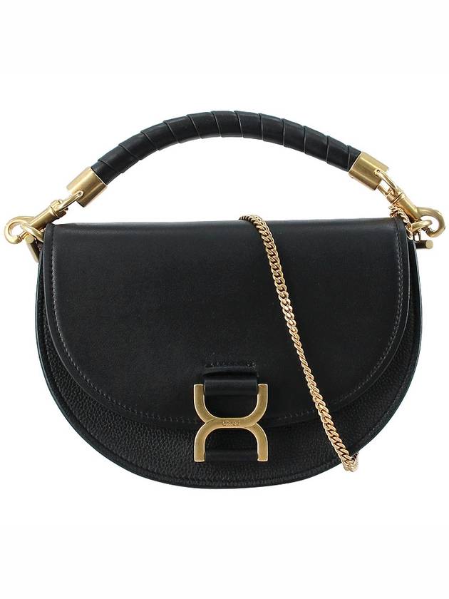 Marcie Chain Flap Shoulder Bag Black - CHLOE - BALAAN 2