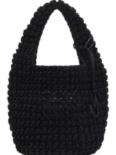 Logo Charm Popcorn Tote Bag Black - JW ANDERSON - BALAAN 2