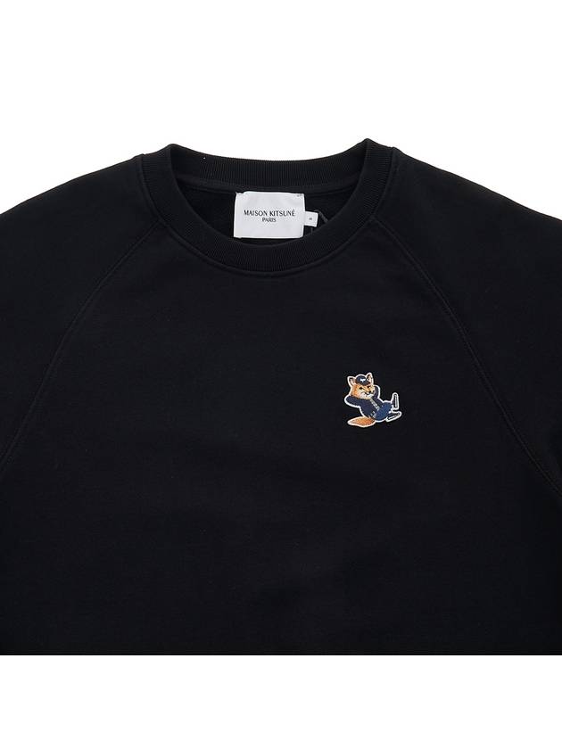 Dressed Fox Patch Sweatshirt Black - MAISON KITSUNE - BALAAN 4