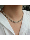 Men s Necklace Surgical Steel Chain CLEF BLING LONG NEC - BASSCLEF - BALAAN 2