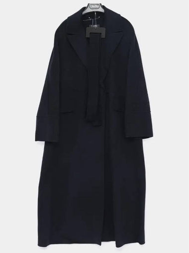 Malika belted wool women s long coat 2429016033 081 - MAX MARA - BALAAN 1