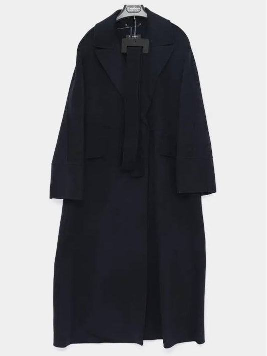 Malika belted wool women s long coat 2429016033 081 - MAX MARA - BALAAN 1