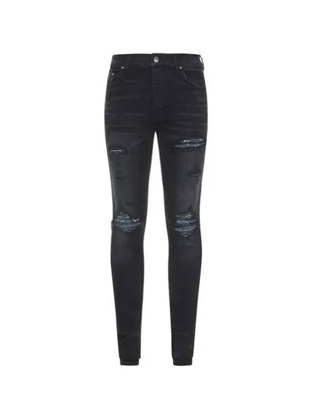 AMI AmiRI Bandana Skinny Denim Pants Black MDS012 - AMIRI - BALAAN 1