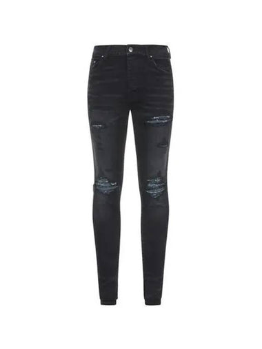 Jeans Bandana Skinny Denim Pants Black - AMIRI - BALAAN 1