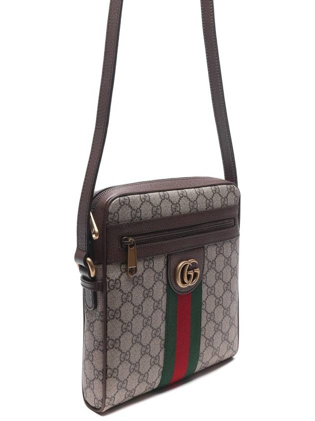 Men's Ophidia GG Small Messenger Bag Beige Ebony - GUCCI - BALAAN 4