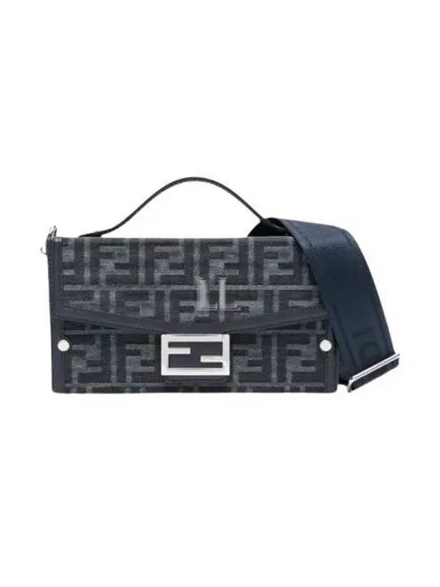 Baguette Soft Trunk Cross Bag Blue - FENDI - BALAAN 2