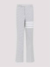 4 Bar Stripe Tailored Straight Pants Grey - THOM BROWNE - BALAAN 2