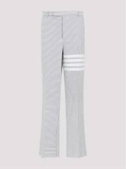 4 Bar Stripe Tailored Straight Pants Grey - THOM BROWNE - BALAAN 2