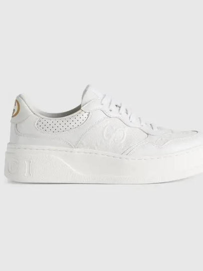 GG Embossed Low-Top Sneakers White - GUCCI - BALAAN 2