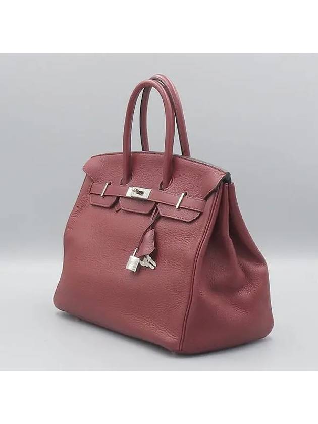 Red color tote bag - HERMES - BALAAN 3