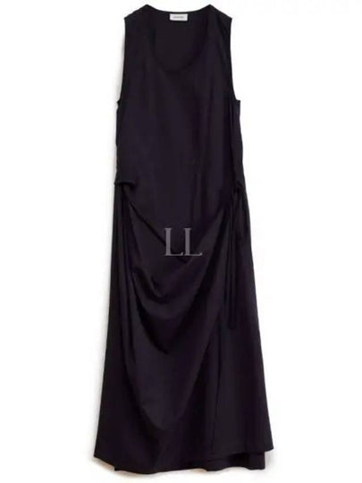 Sleeveless Wrap Midi Dress Midnight Indigo - LEMAIRE - BALAAN 2