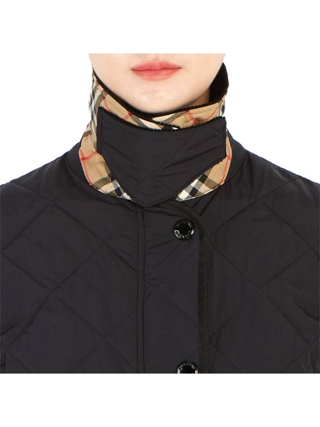 Diamond Quilted Thermoregulated Barn Jacket Black - BURBERRY - BALAAN 10