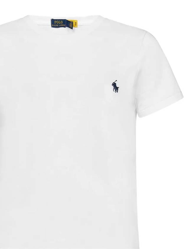 Embroidered Logo Cotton Short Sleeve T-Shirt White - POLO RALPH LAUREN - BALAAN 5