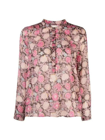 Maria Organic Blouse Light Pink - ISABEL MARANT ETOILE - BALAAN 1