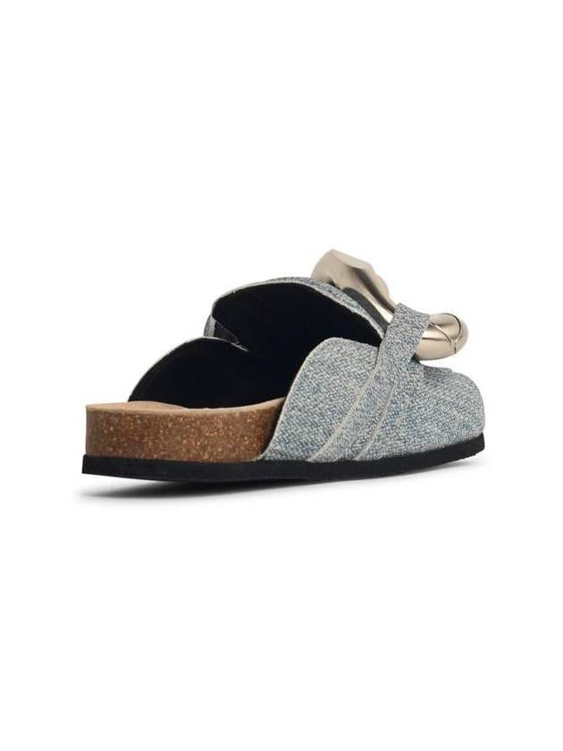 JW Anderson 'Chain' Blue Denim Slippers - JW ANDERSON - BALAAN 3