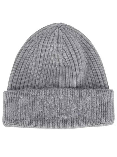 Logo Wool Beanie Grey - LOEWE - BALAAN 2