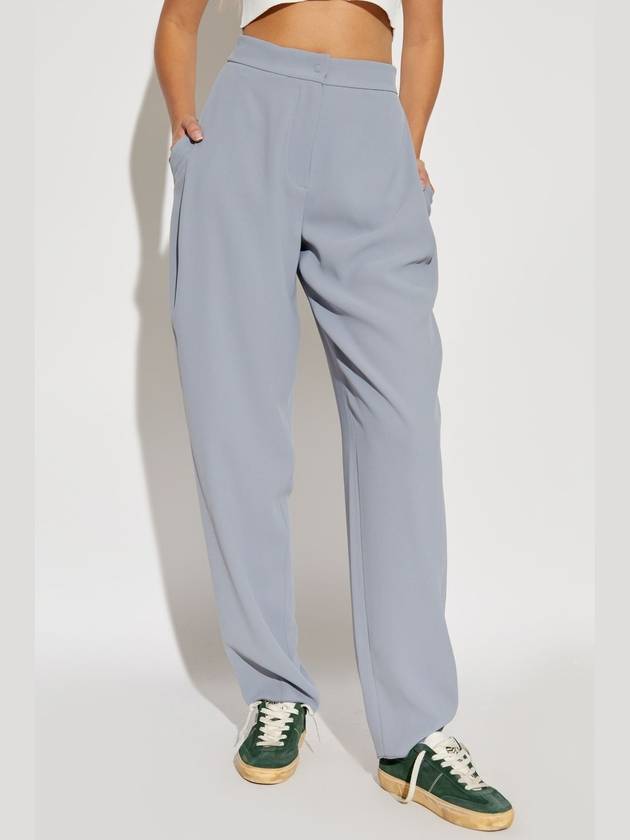 Emporio Armani Trousers With Slightly Tapered Legs, Women's, Blue - EMPORIO ARMANI - BALAAN 3