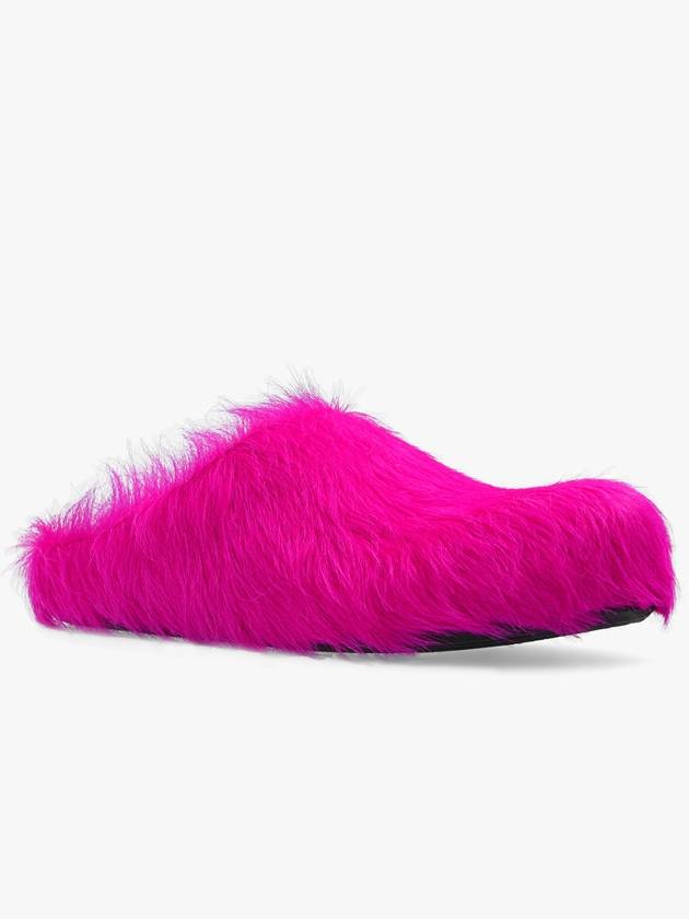 Women's Fussbet Calf Fur Mule Fuchsia Pink - MARNI - BALAAN 5