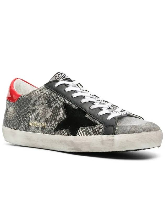 Superstar Low Top Sneakers Red Grey - GOLDEN GOOSE - BALAAN 3