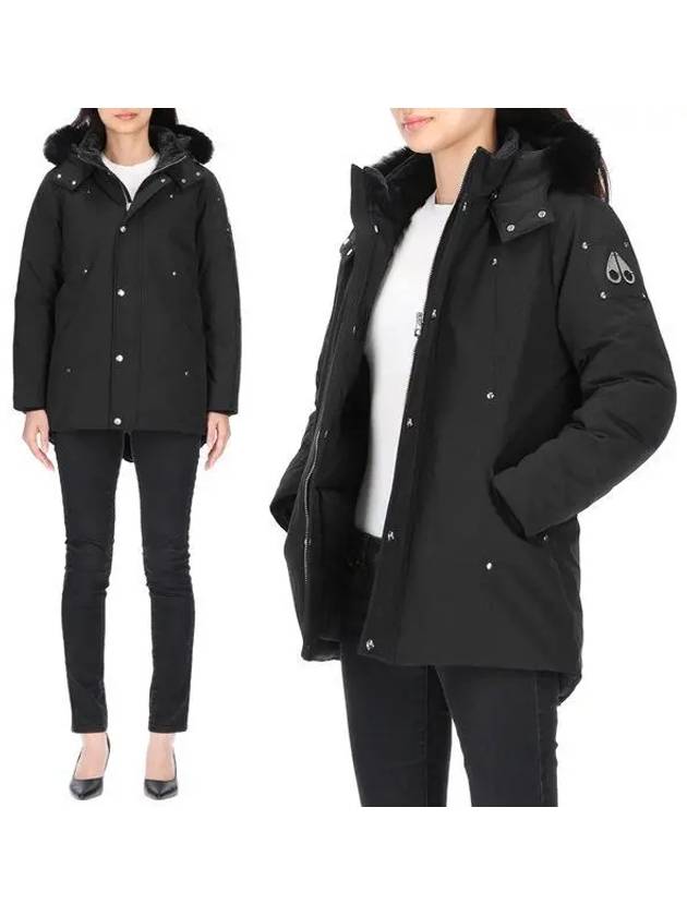 Logo Padded Parka Black - MOOSE KNUCKLES - BALAAN 2