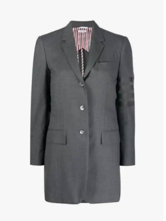 4 Bar Wool Jacket Grey - THOM BROWNE - BALAAN 2