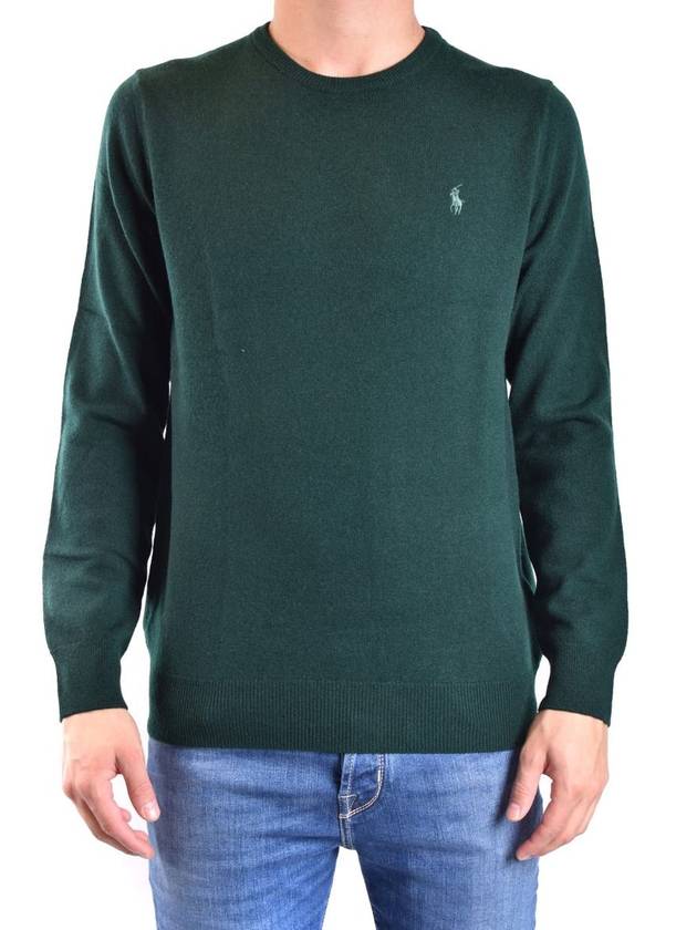 Men's Pony Embroidery Wool Knit Top Green - POLO RALPH LAUREN - BALAAN 3