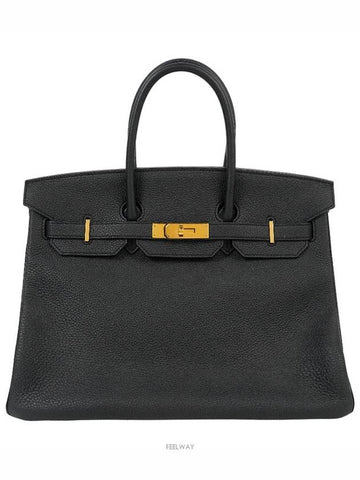 Bulkin 35 Black Gold Plated R 74498 - HERMES - BALAAN 1